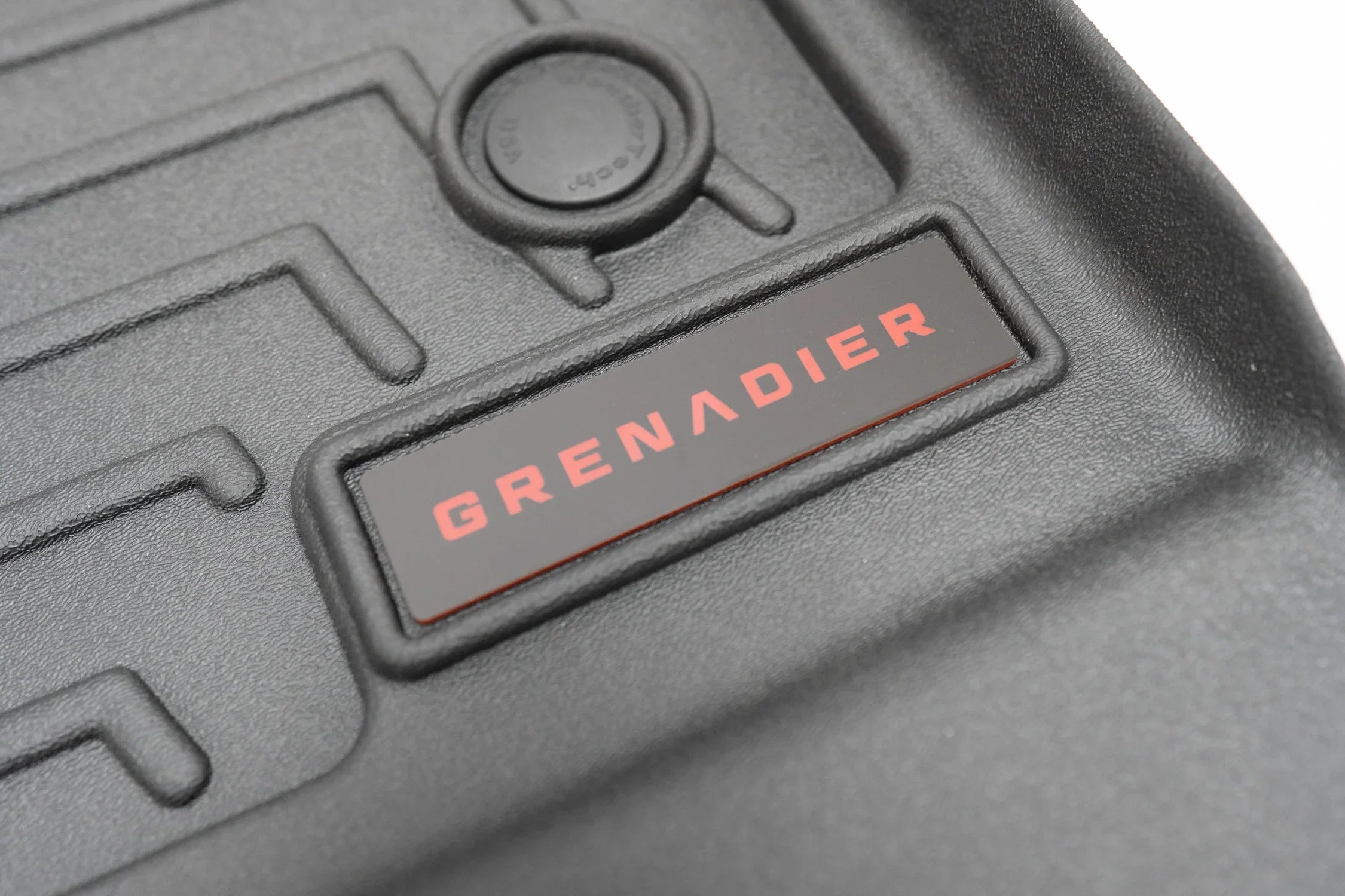 "Grenadier" Weathertech Floor Mat Logo (Etched Acrylic) - Universal StickerFab