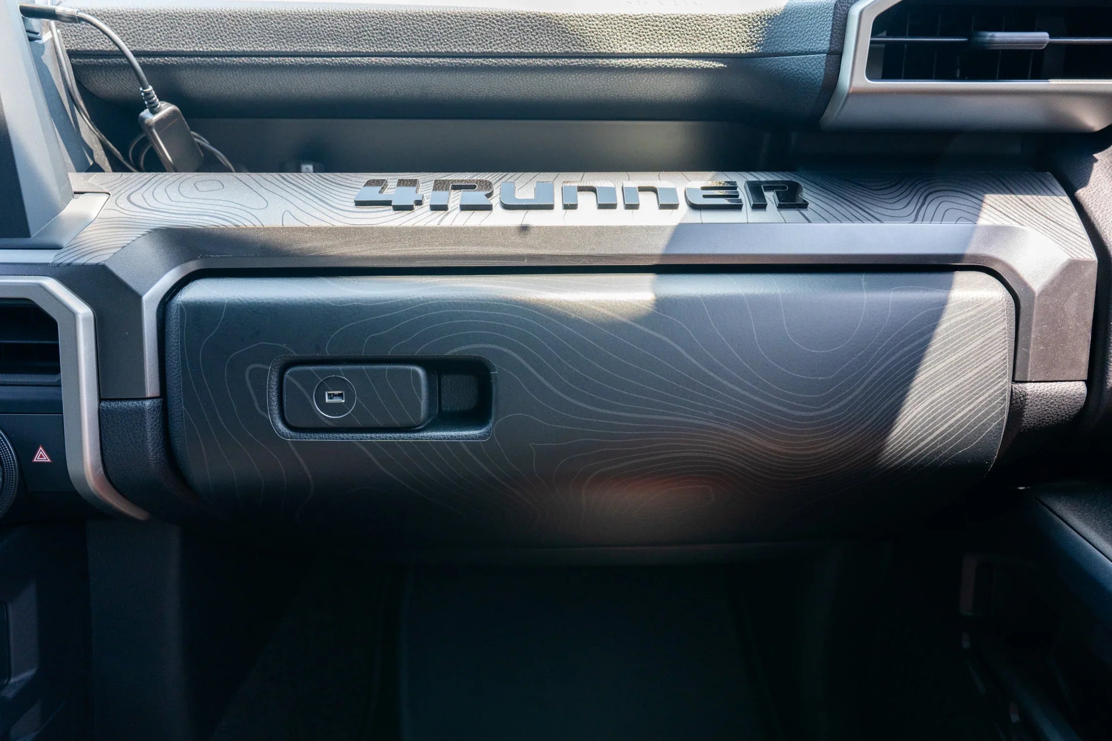 Topographic Glove Box Protection - 2024+ Tacoma / 2025+ 4Runner StickerFab