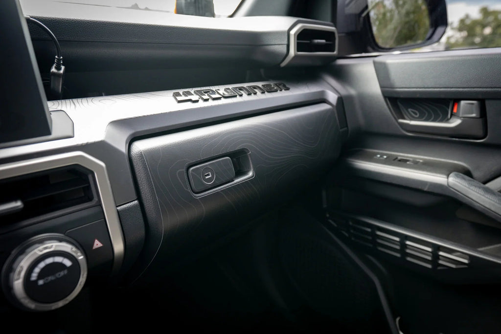 Topographic Glove Box Protection - 2024+ Tacoma / 2025+ 4Runner StickerFab