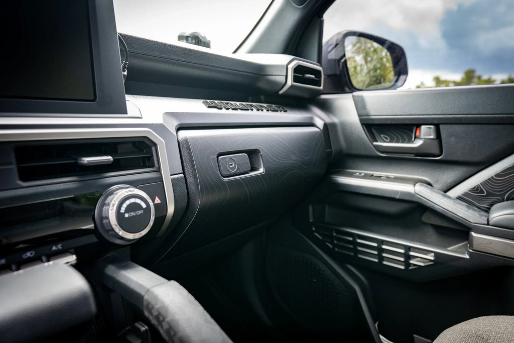 Topographic Glove Box Protection - 2024+ Tacoma / 2025+ 4Runner StickerFab