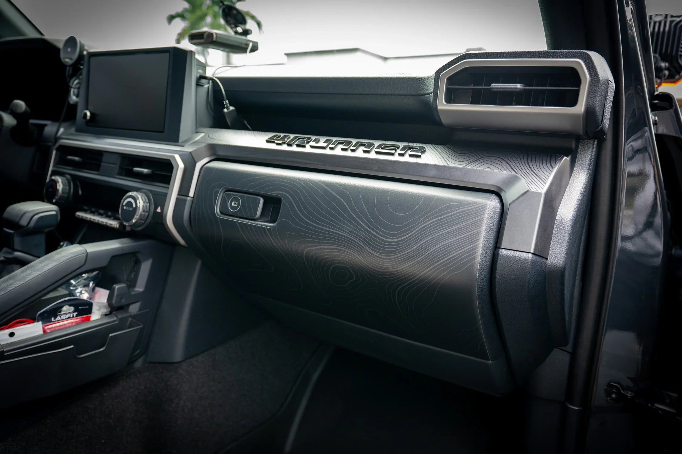Topographic Glove Box Protection - 2024+ Tacoma / 2025+ 4Runner StickerFab