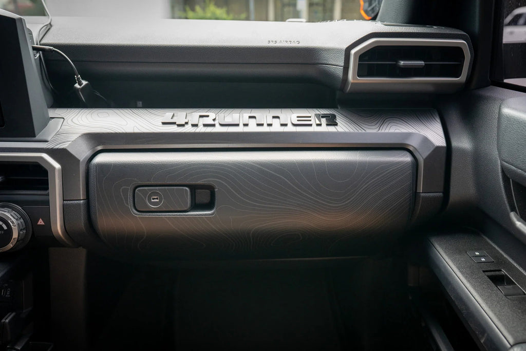 Topographic Glove Box Protection - 2024+ Tacoma / 2025+ 4Runner StickerFab