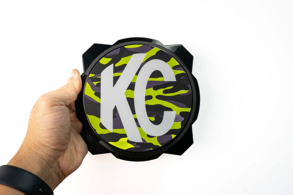 KC HiLITES Era 4 ROUND Series Light Cover Overlays - Universal StickerFab