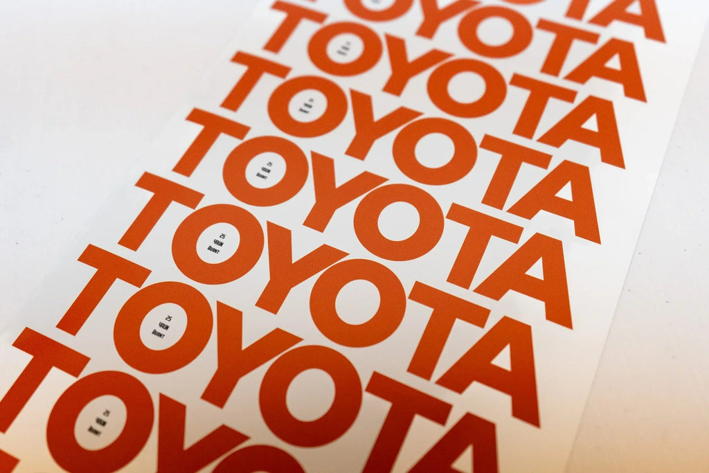 TOYOTA Rear Hatch Liftgate Emblem Inlays - 2025+ 4Runner StickerFab
