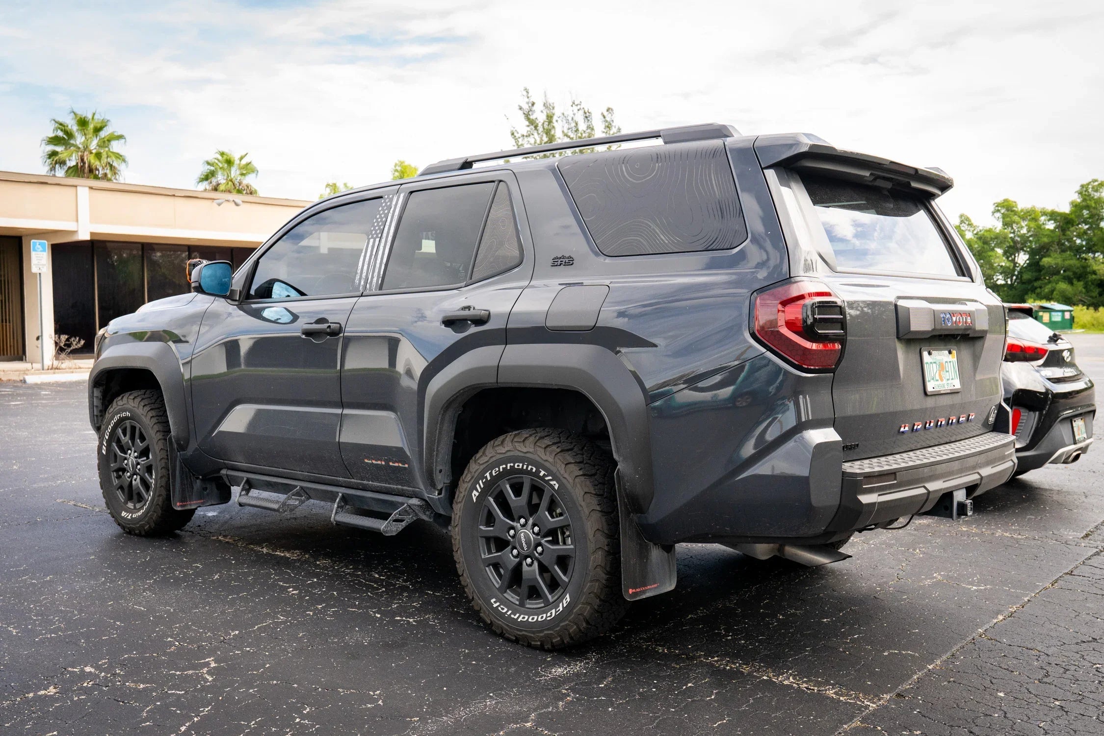 American Flag B Pillar Overlays - 2024+ Tacoma Double Cab / 2025+ 4Runner StickerFab