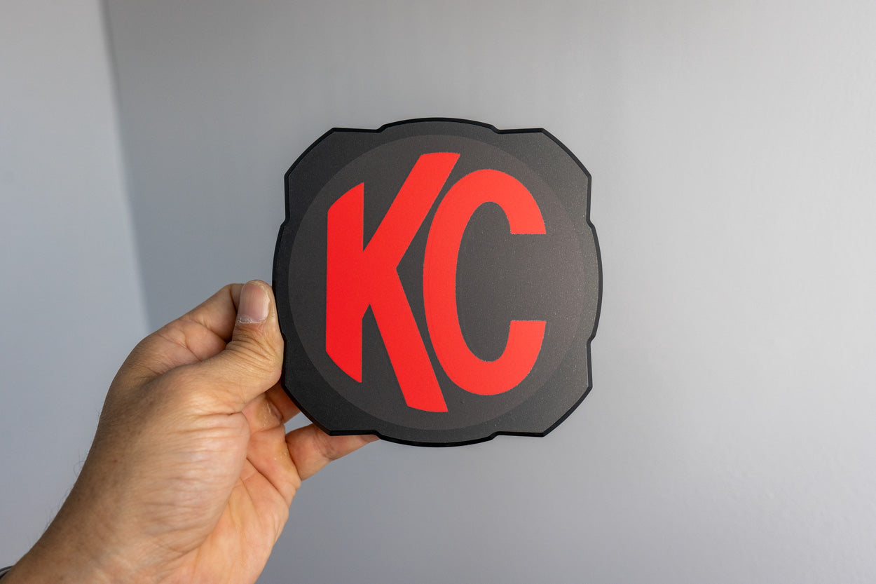 KC HiLITES Era 4 ROUND Series Light Cover Overlays - Universal StickerFab