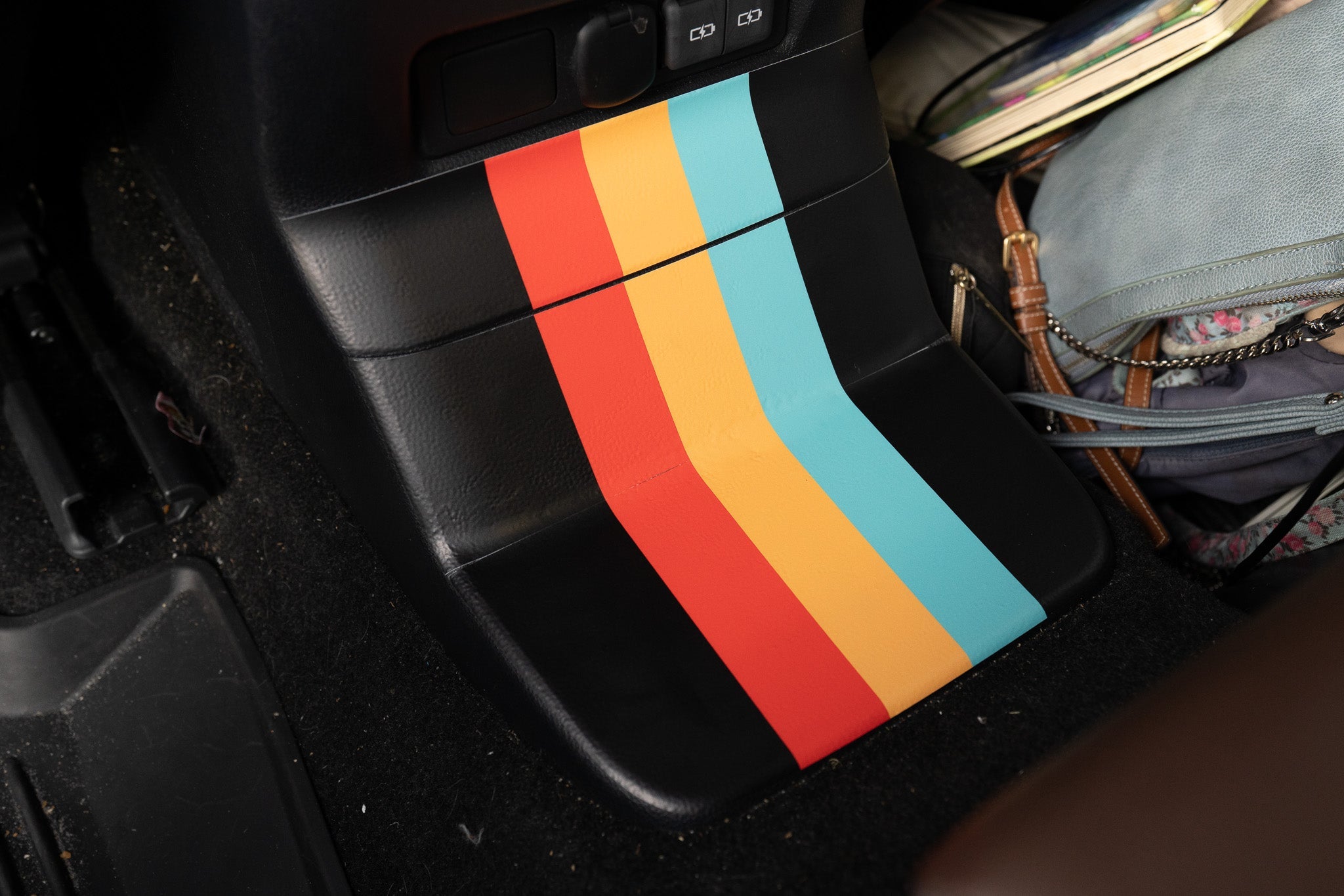 Heritage Rear Center Console Panel Protection - 2024+ Land Cruiser StickerFab