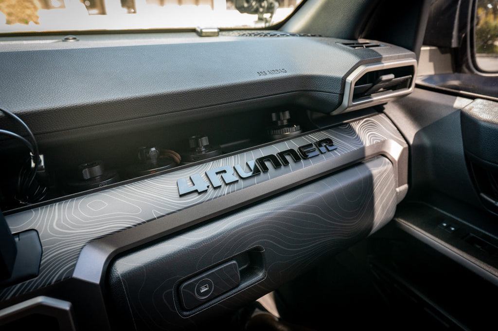Full Width Topographic Dash Wrap - 2025+ 4Runner StickerFab