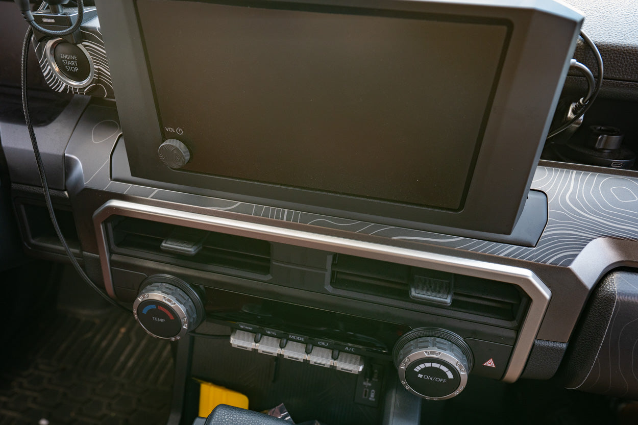 Full Width Topographic Dash Wrap - 2025+ 4Runner StickerFab