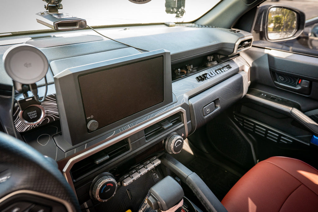 Full Width Topographic Dash Wrap - 2025+ 4Runner StickerFab