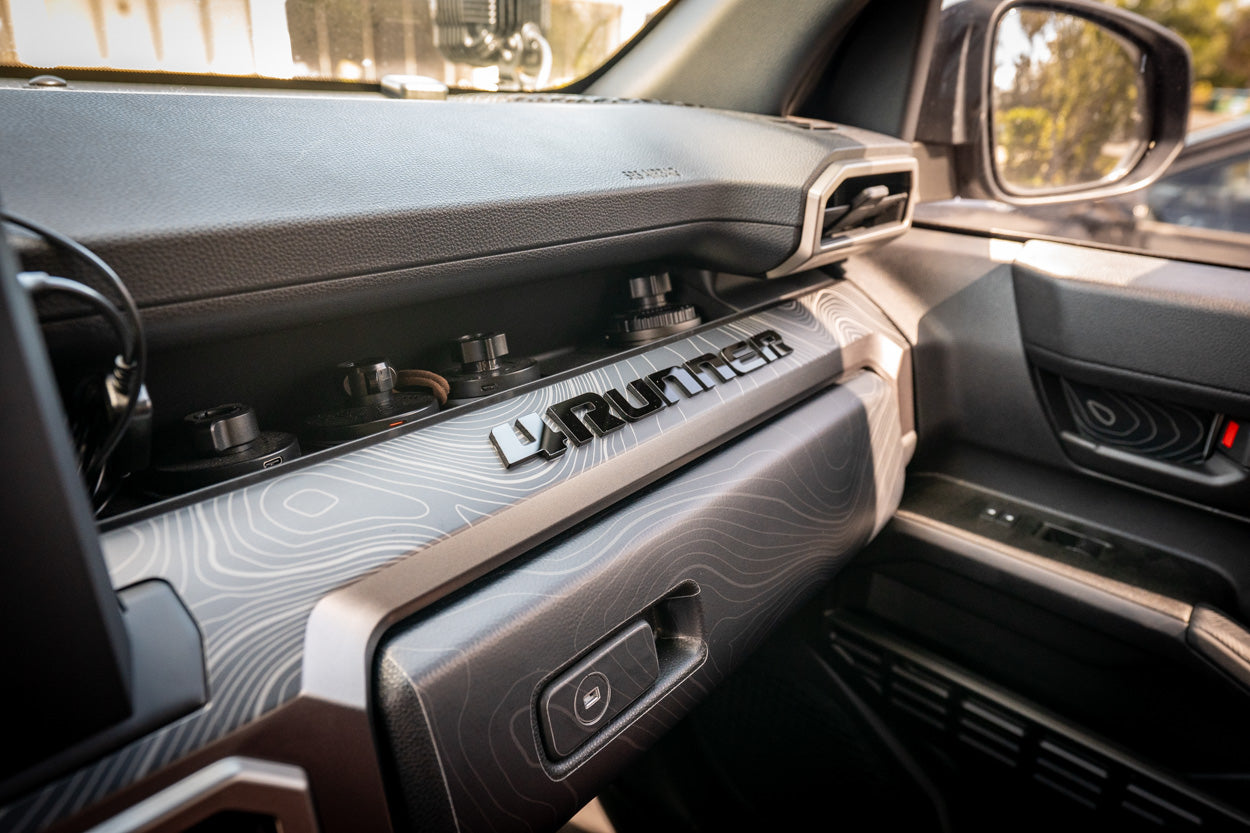 Full Width Topographic Dash Wrap - 2025+ 4Runner StickerFab