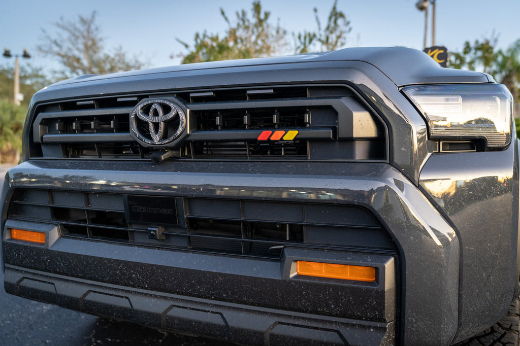 StickerFab Tri Color TRD Style Grille Emblem Version 2- 2024+ Tacoma / 2025+ 4Runner StickerFab