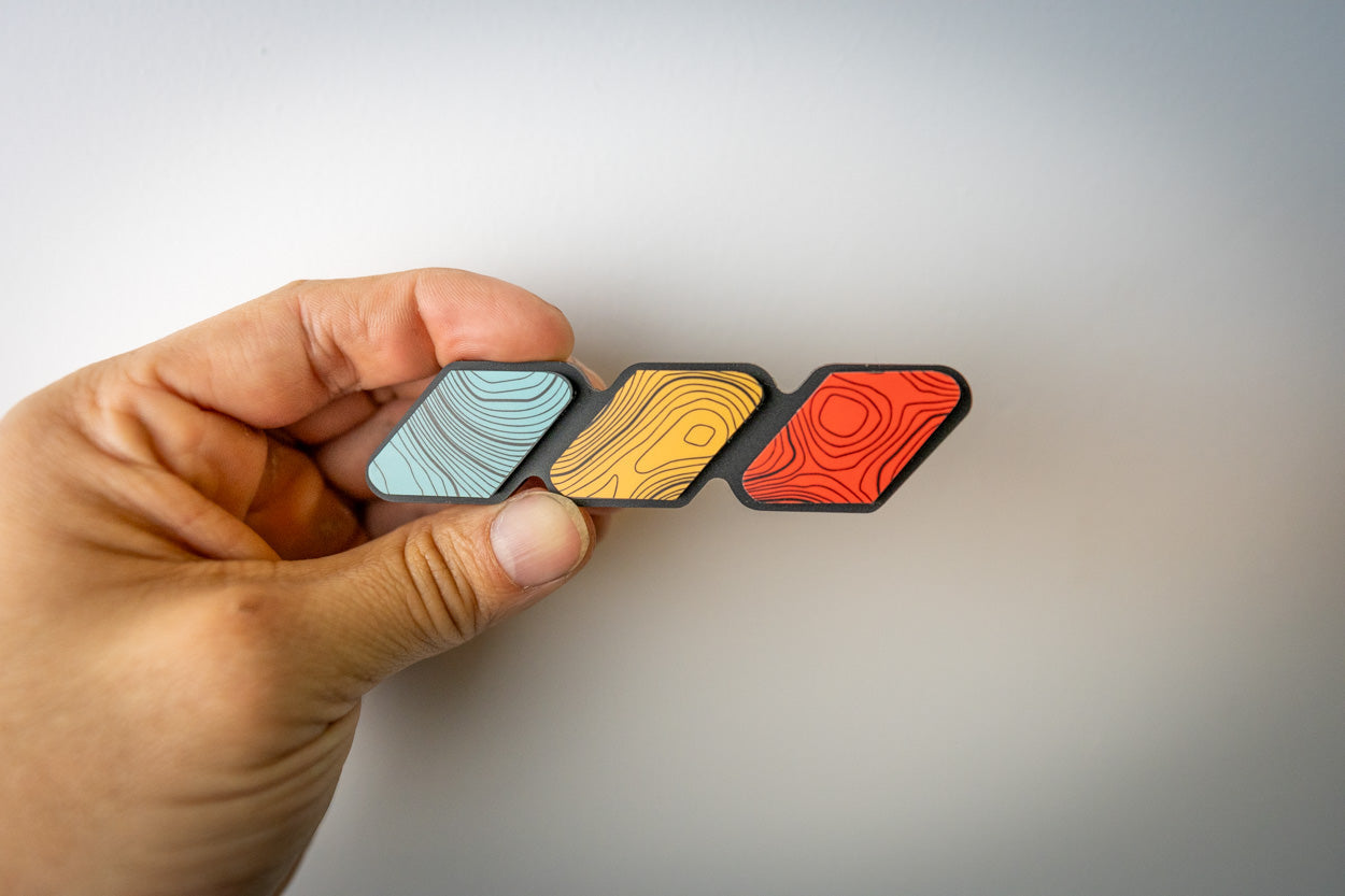 StickerFab Tri Color TRD Style Grille Emblem Version 2- 2024+ Tacoma / 2025+ 4Runner StickerFab