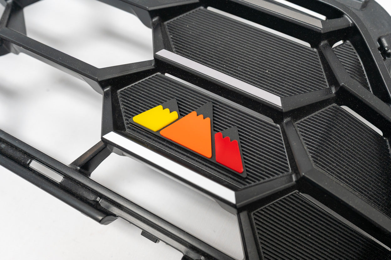 StickerFab Tri Color TRD Style Grille Emblem Version 2- 2024+ Tacoma / 2025+ 4Runner StickerFab