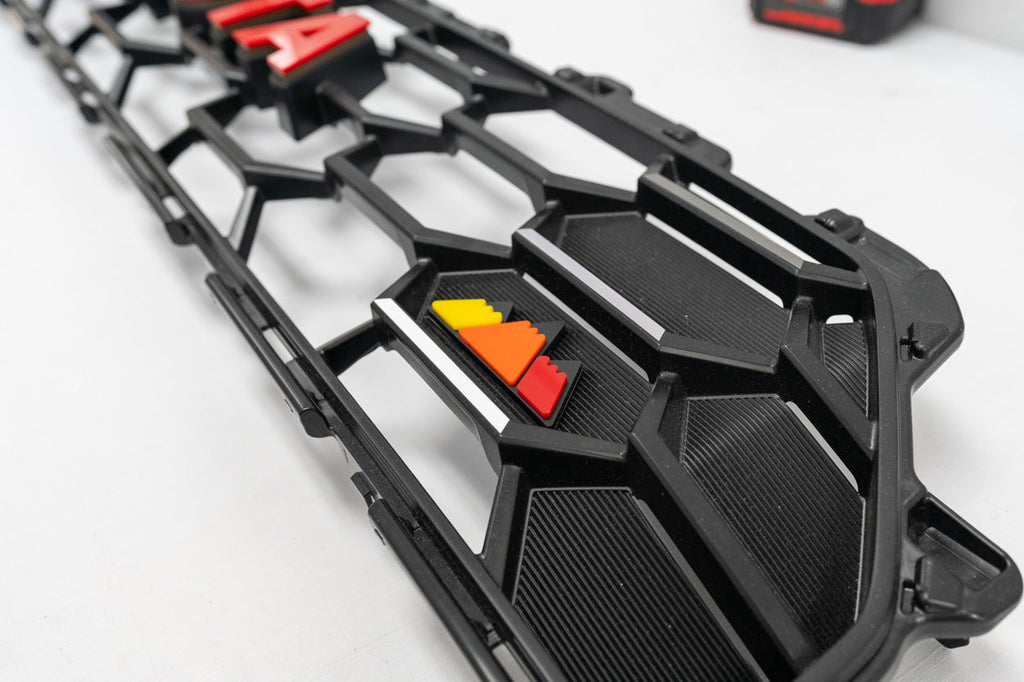 StickerFab Tri Color TRD Style Grille Emblem Version 2- 2024+ Tacoma / 2025+ 4Runner StickerFab