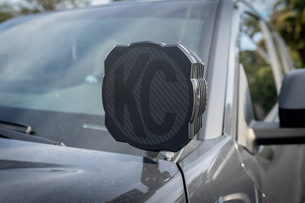 KC HiLITES Era 4 ROUND Series Light Cover Overlays - Universal StickerFab