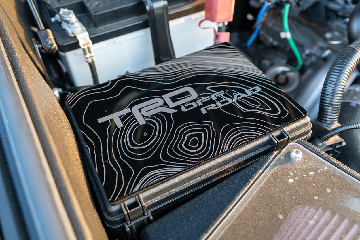 TRD Offroad or Sport Fuse Box Acrylic Plates - *2024+ Tacoma / 2025+ 4Runner StickerFab