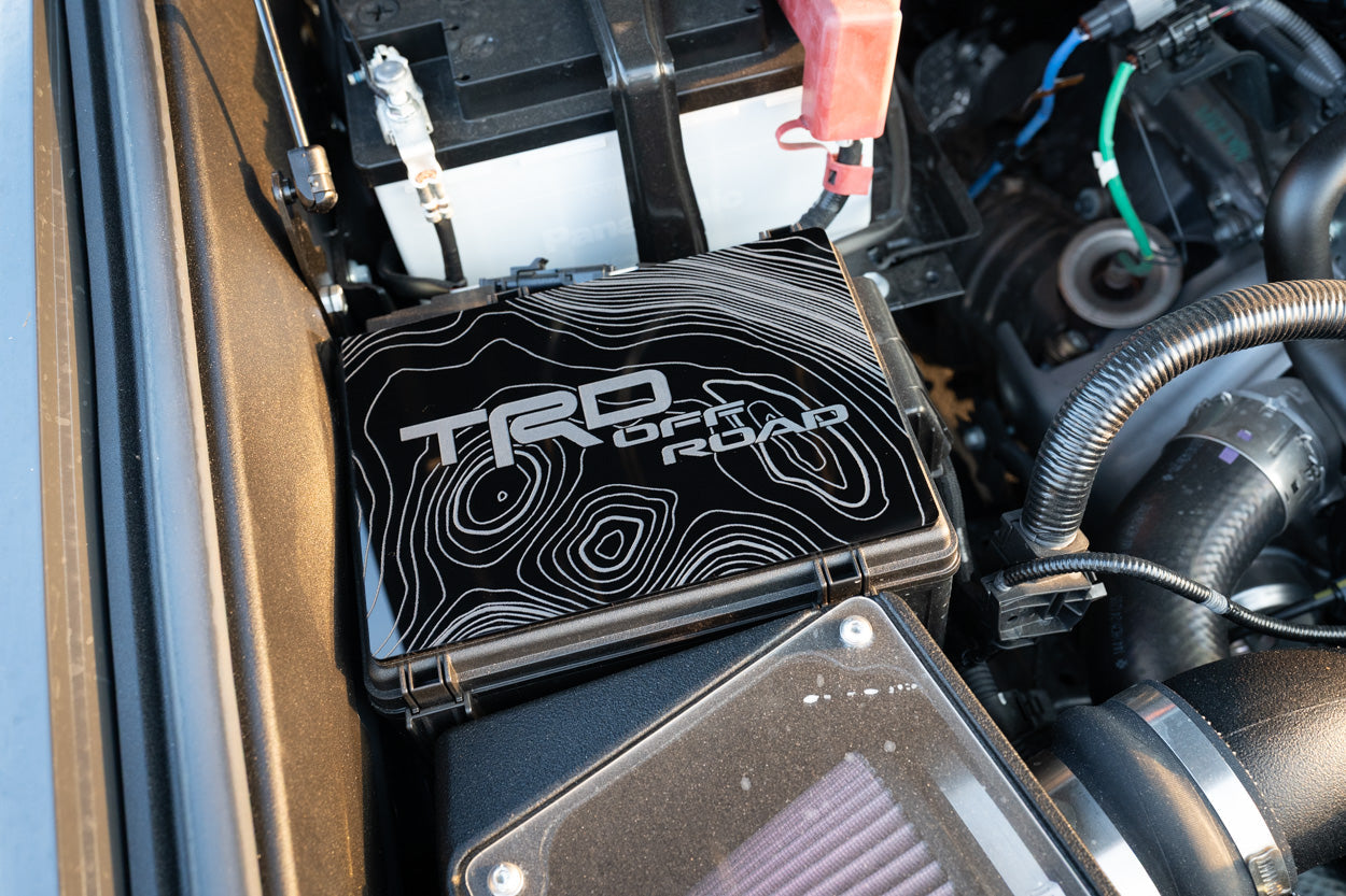 TRD Offroad or Sport Fuse Box Acrylic Plates - *2024+ Tacoma / 2025+ 4Runner StickerFab