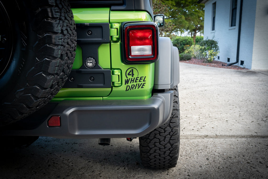 4 Wheel Drive Decal fits Jeep Wrangler / Gladiator / Willys StickerFab