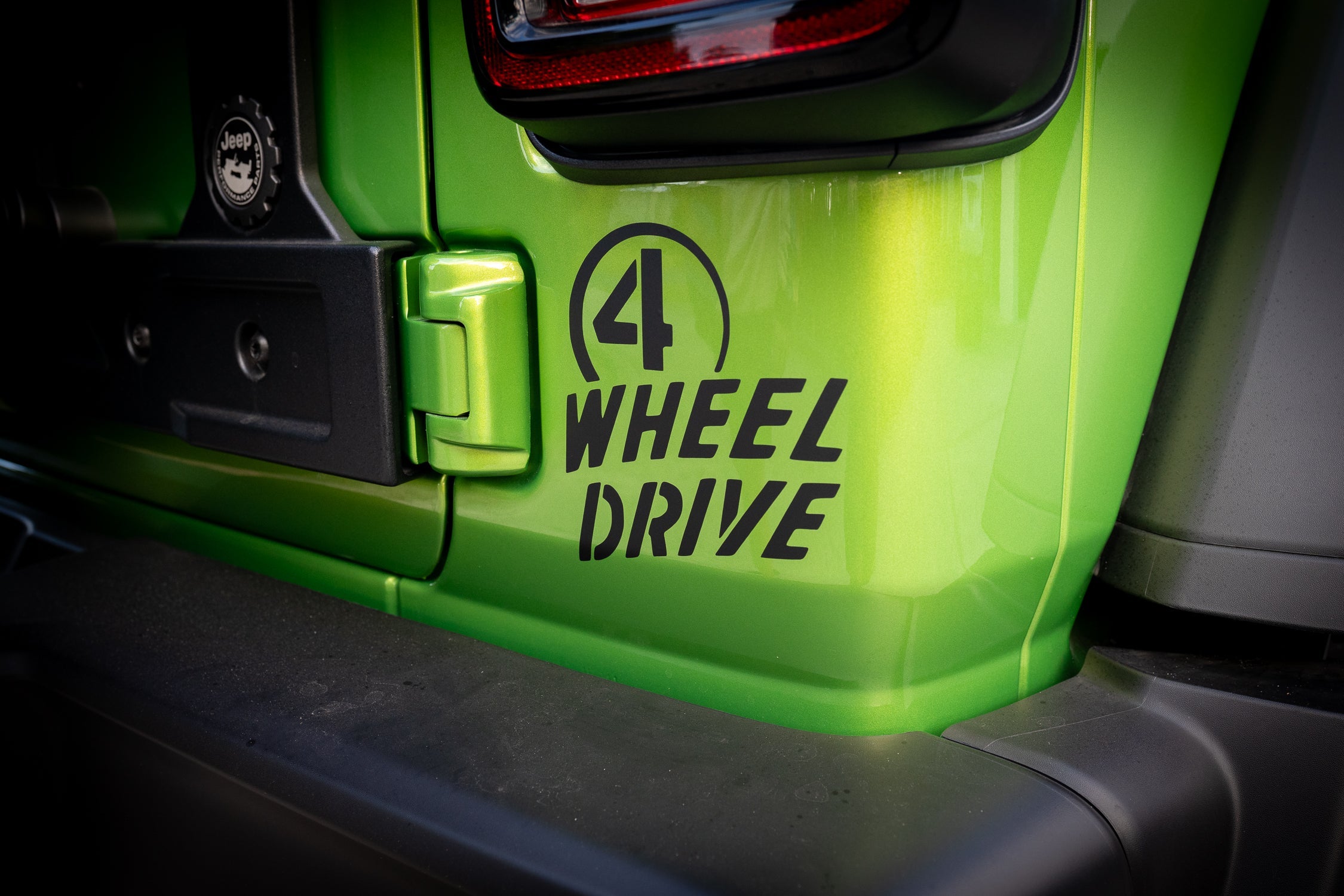 4 Wheel Drive Decal fits Jeep Wrangler / Gladiator / Willys StickerFab