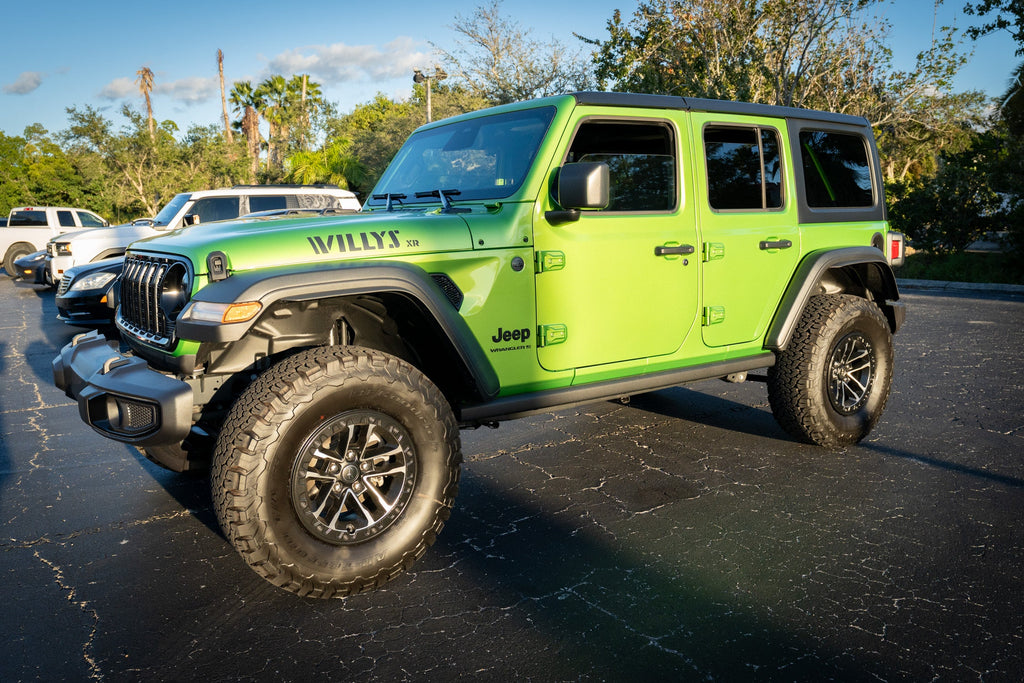 XR Stencil Style Hood Decals - 2022+ Wrangler Willys Xtreme Recon StickerFab