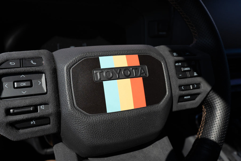 Heritage Steering Wheel Overlay - 2024+ Land Cruiser StickerFab