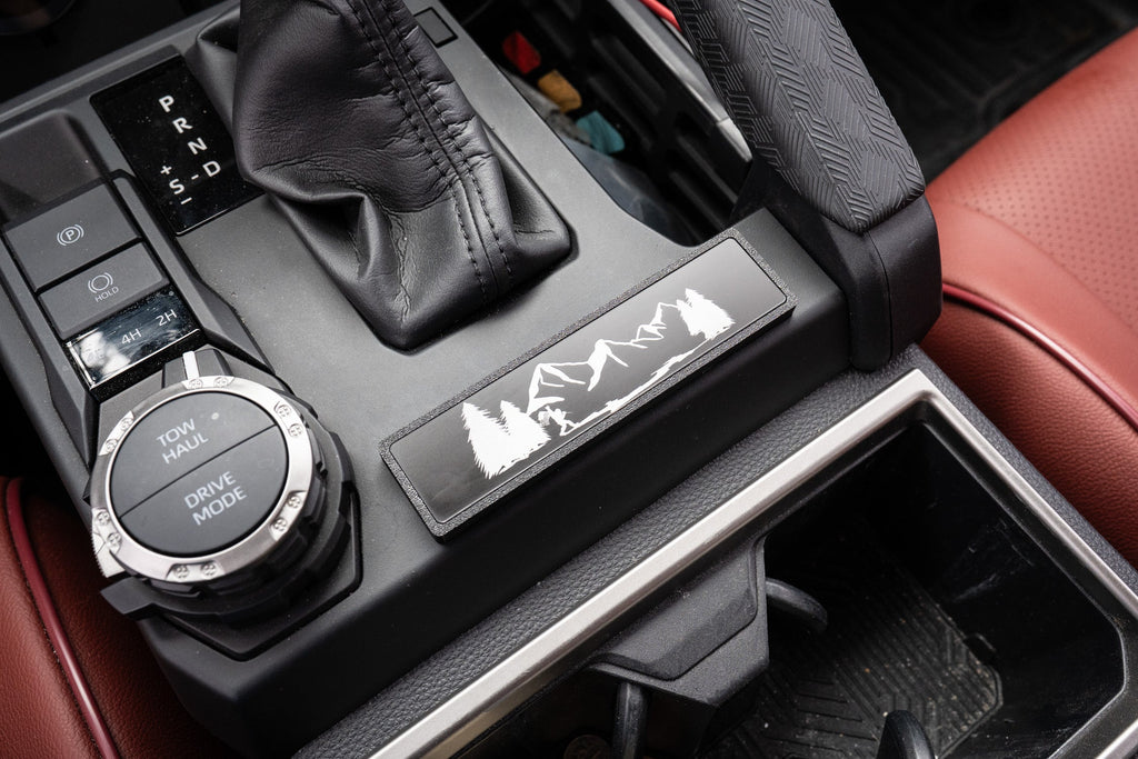 Shifter Trim Blank / Poverty Button Cover Plate - 2024+ Tacoma / 2025+ 4Runner StickerFab