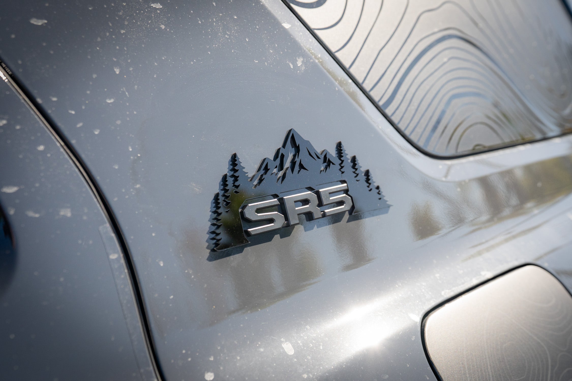 Mountain Acrylic Emblem for SR5  - 2025+ 4Runner SR5 StickerFab