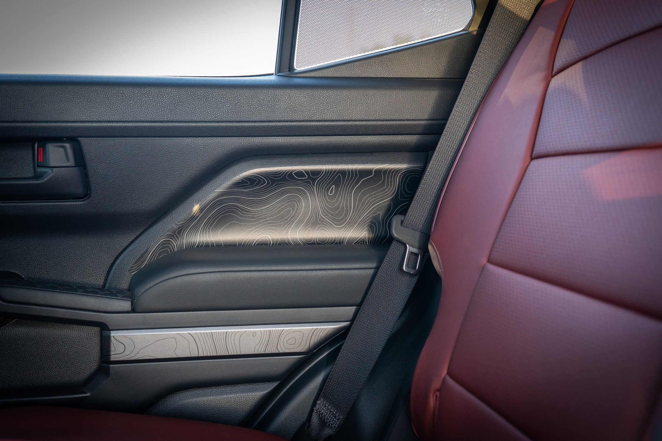 Topographic REAR Door Armrest Panel Protection - 2025+ 4Runner StickerFab