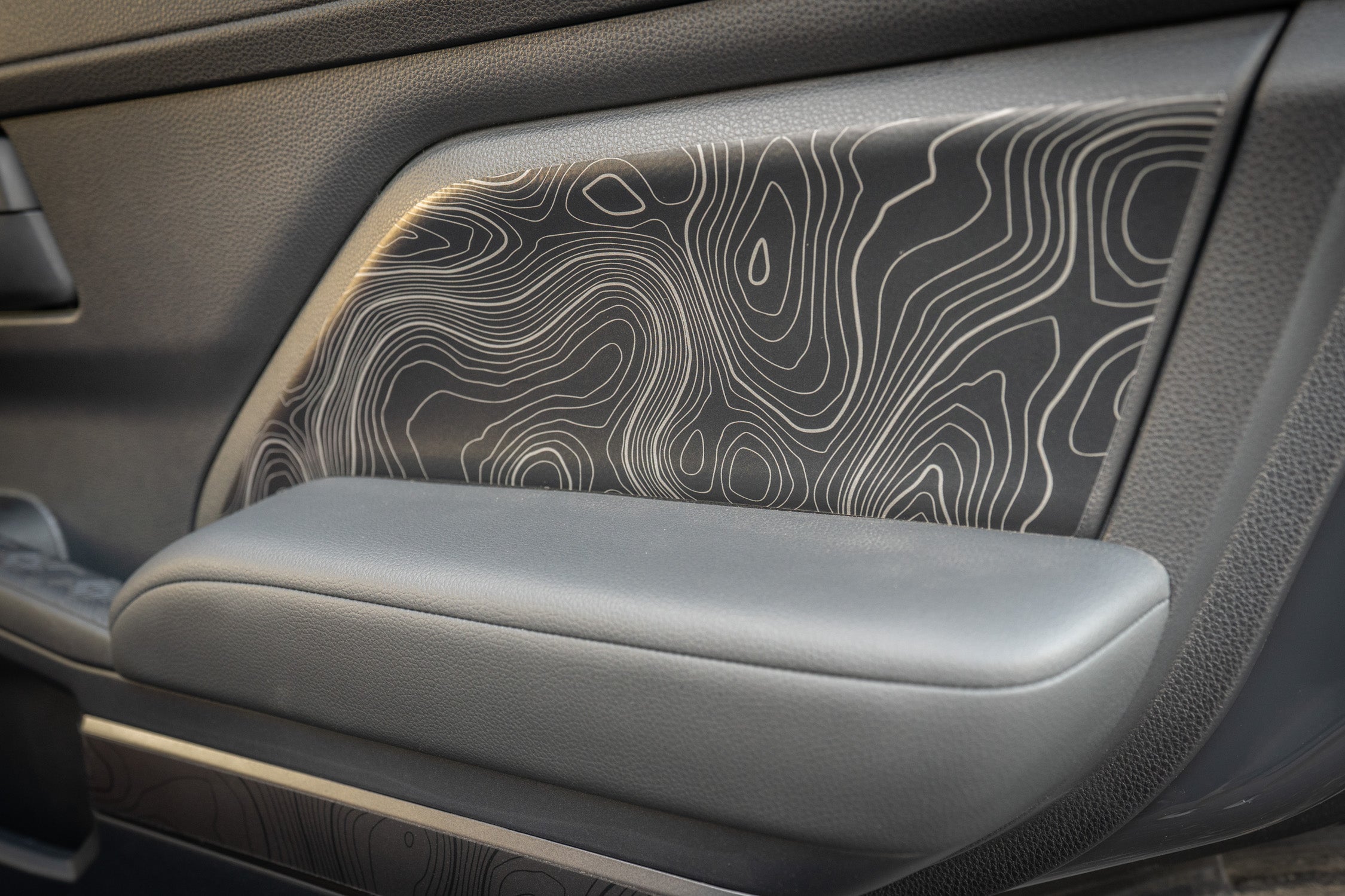 Topographic REAR Door Armrest Panel Protection - 2025+ 4Runner StickerFab