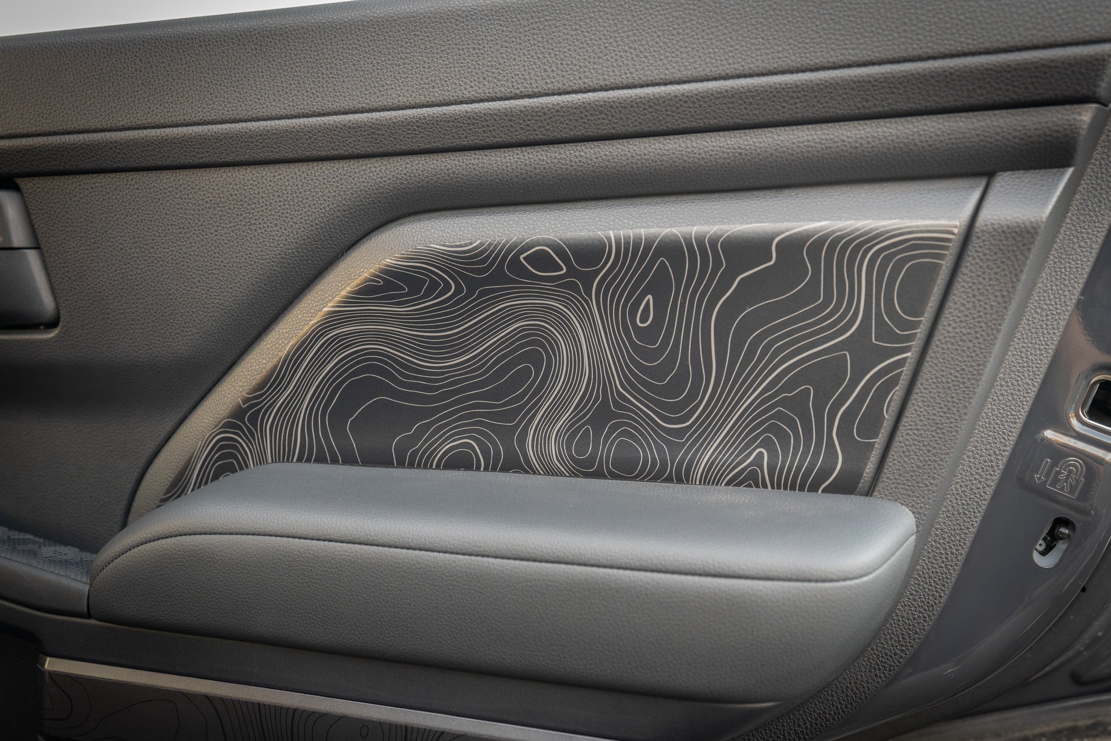 Topographic REAR Door Armrest Panel Protection - 2025+ 4Runner StickerFab