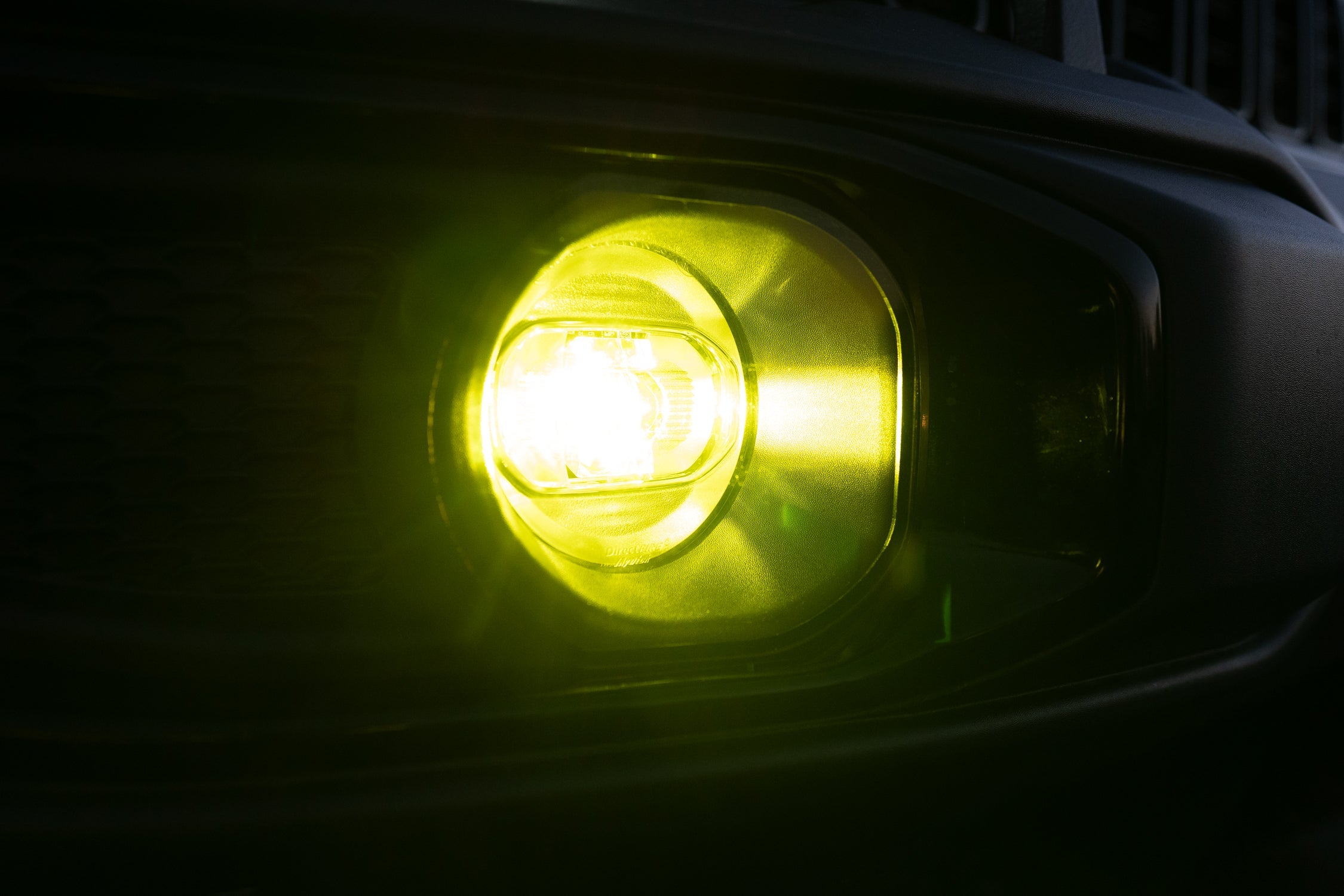 Acrylic Fog Light Lenses (Yellow / Amber) - 2024+ Wrangler JL / Gladiator JT (Plastic Bumper) StickerFab
