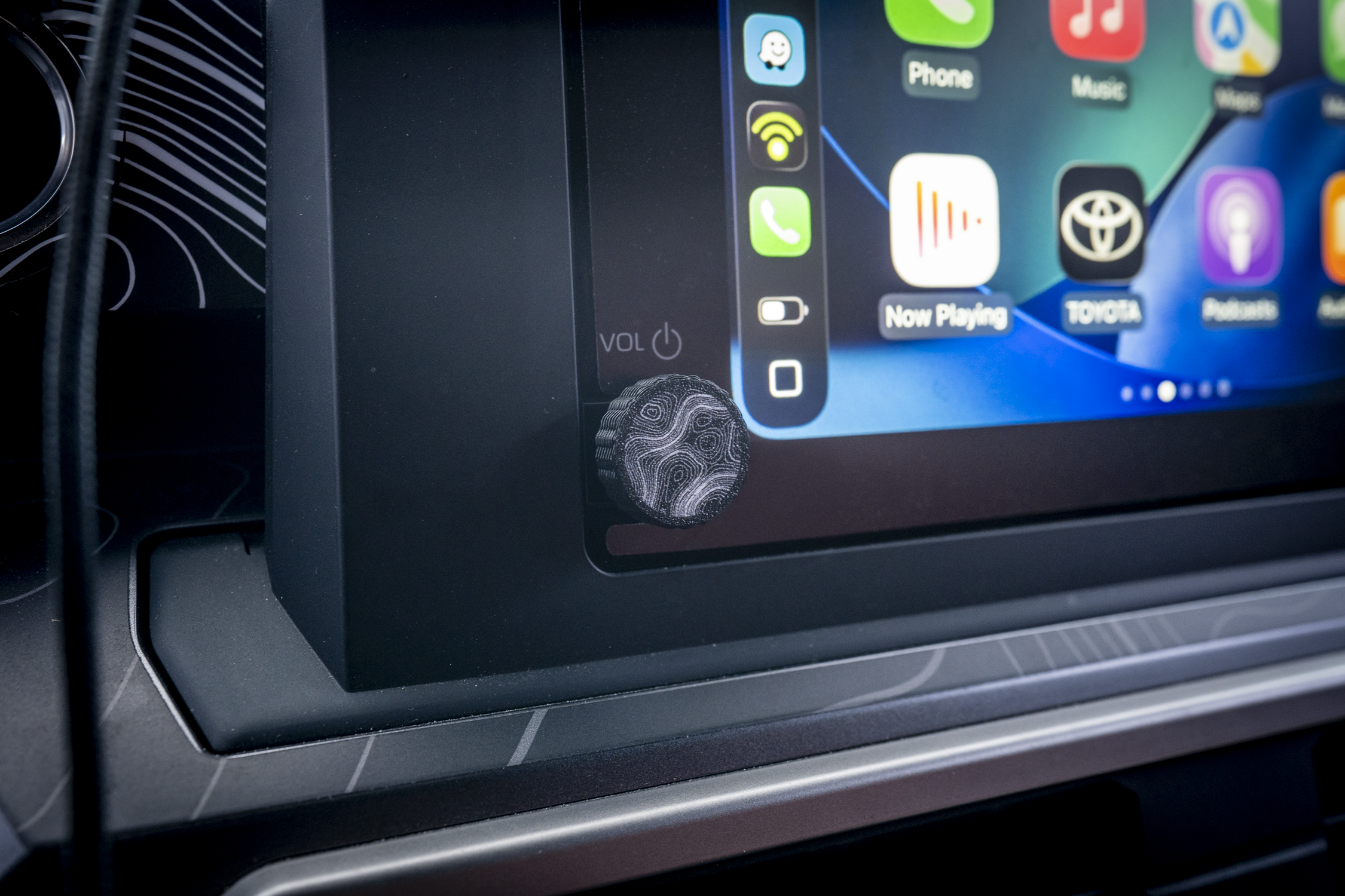Custom Radio Knob - 2024+ Tacoma 8" / Land Cruiser / 2025+ 4Runner 8" StickerFab