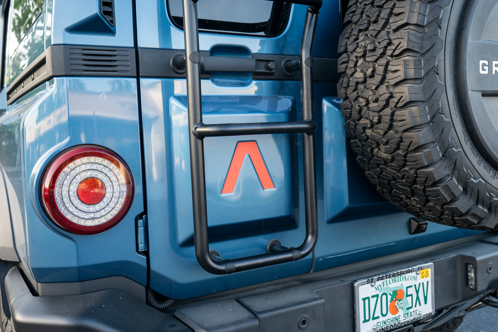 Emergency Reflective Lambda Rear Tailgate Overlay - 2024+ Grenadier StickerFab