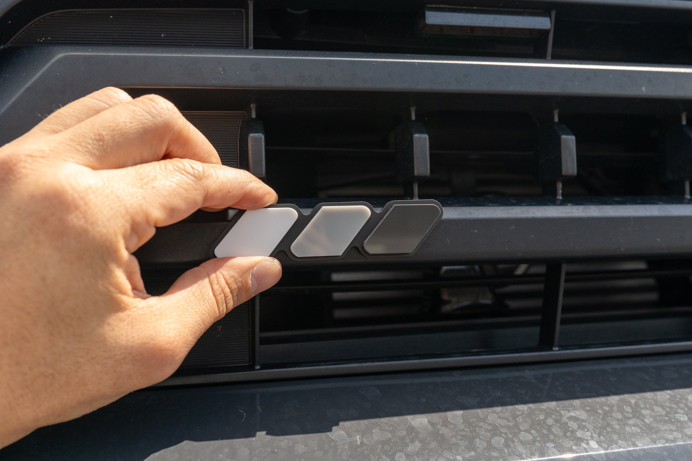 StickerFab Tri Color TRD Style Grille Emblem Version 2- 2024+ Tacoma / 2025+ 4Runner StickerFab
