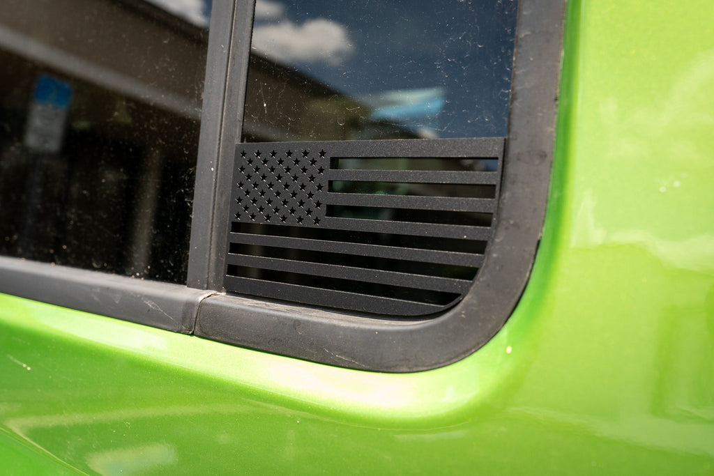 Acrylic Rear Window Flags - 2018+ Wrangler JL / 2020+ Gladiator JT StickerFab