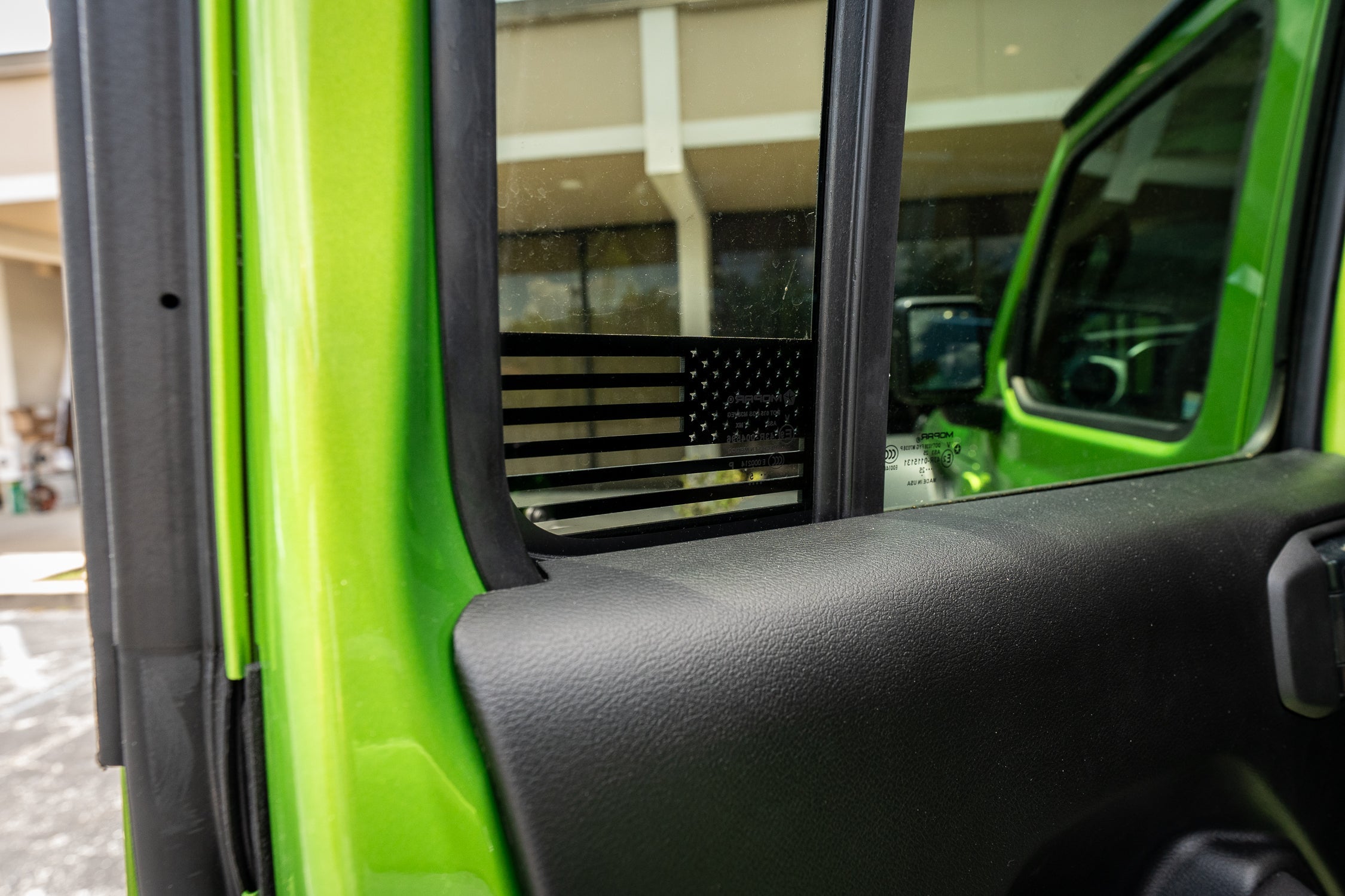 Acrylic Rear Window Flags - 2018+ Wrangler JL / 2020+ Gladiator JT StickerFab