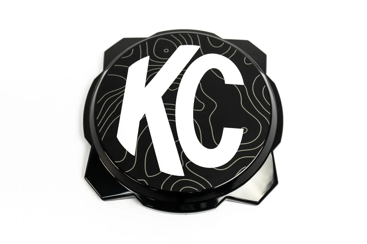 KC HiLITES Pro6 / Titan Gravity Light Cover Topo Overlays (Pair) - Universal StickerFab