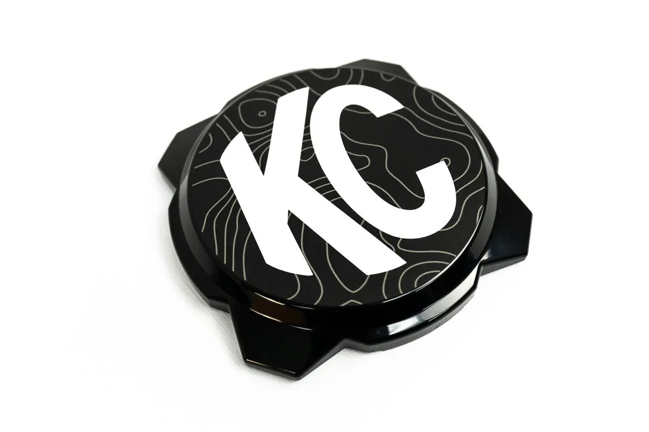 KC HiLITES Pro6 / Titan Gravity Light Cover Topo Overlays (Pair) - Universal StickerFab
