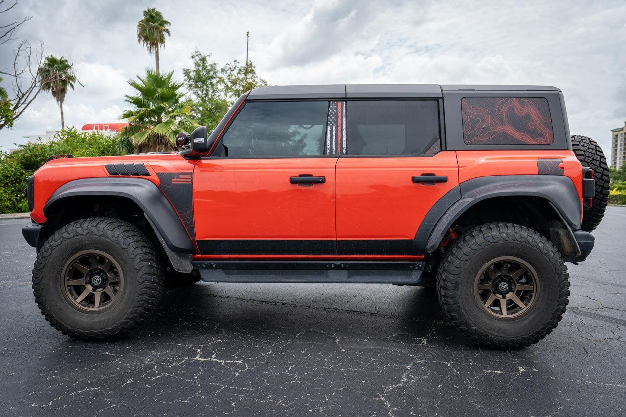 Fender Vent Overlay Kit - 2022+ Bronco Raptor StickerFab