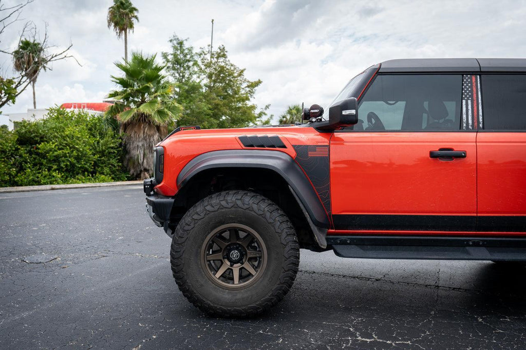 Fender Vent Overlay Kit - 2022+ Bronco Raptor StickerFab
