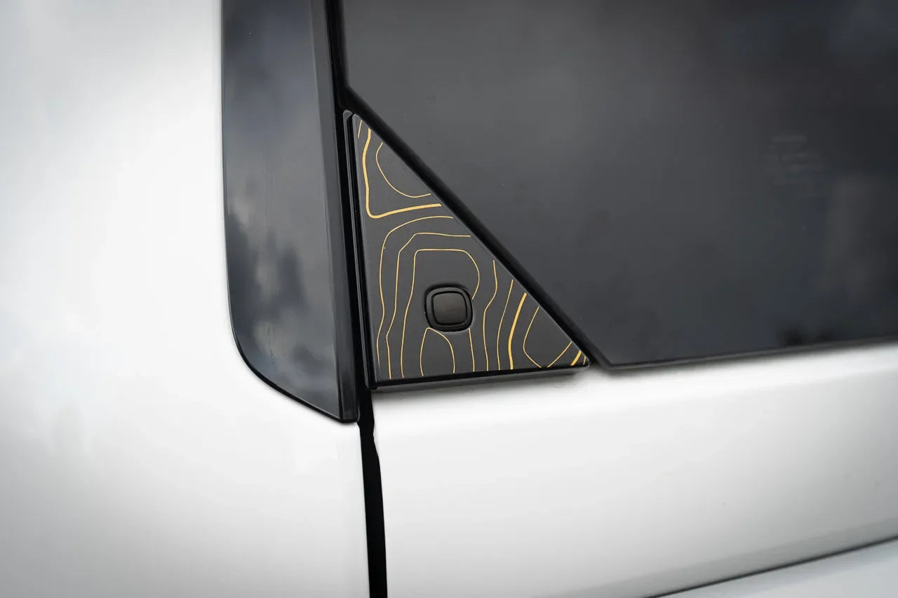 Topo Rear Glass Button Trim Overlay - 2024+ Land Cruiser / GX 550 StickerFab