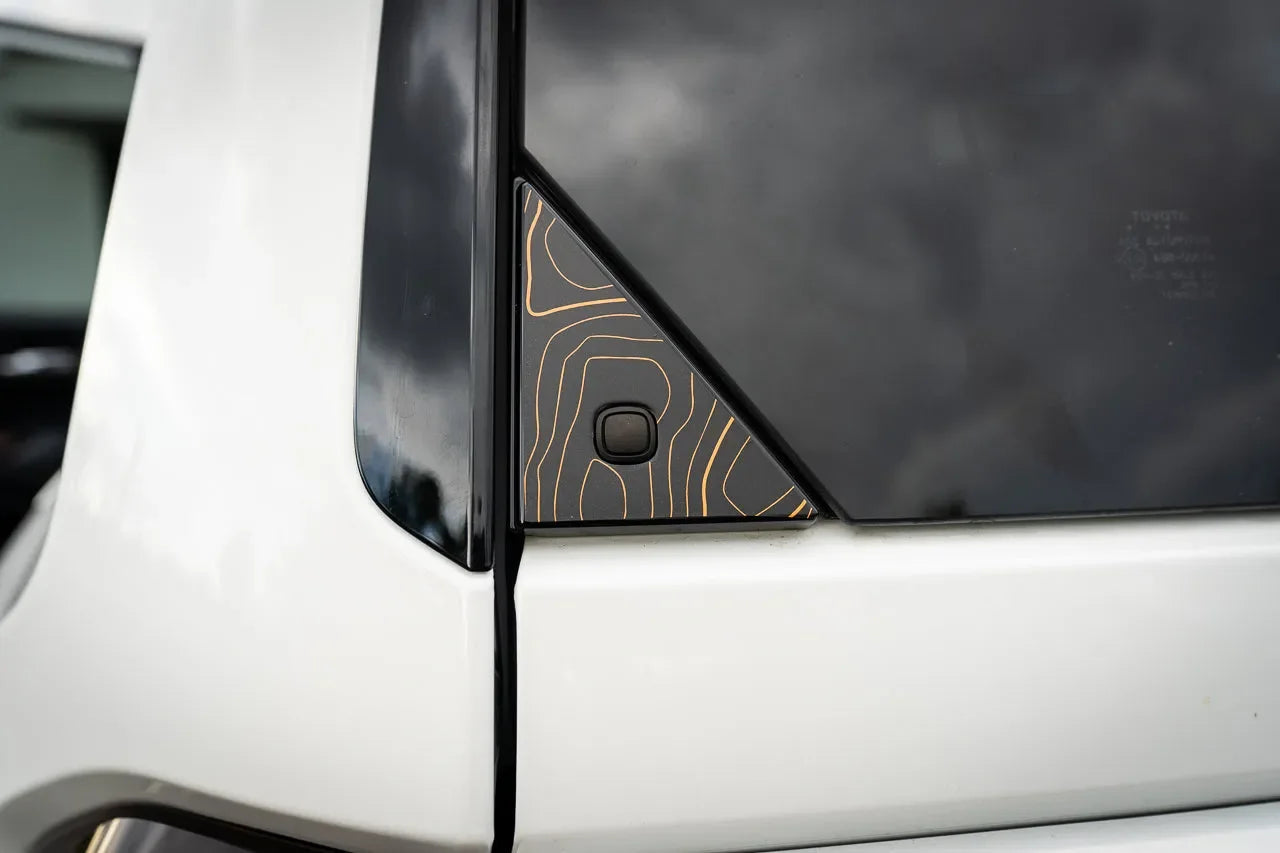 Topo Rear Glass Button Trim Overlay - 2024+ Land Cruiser / GX 550 StickerFab