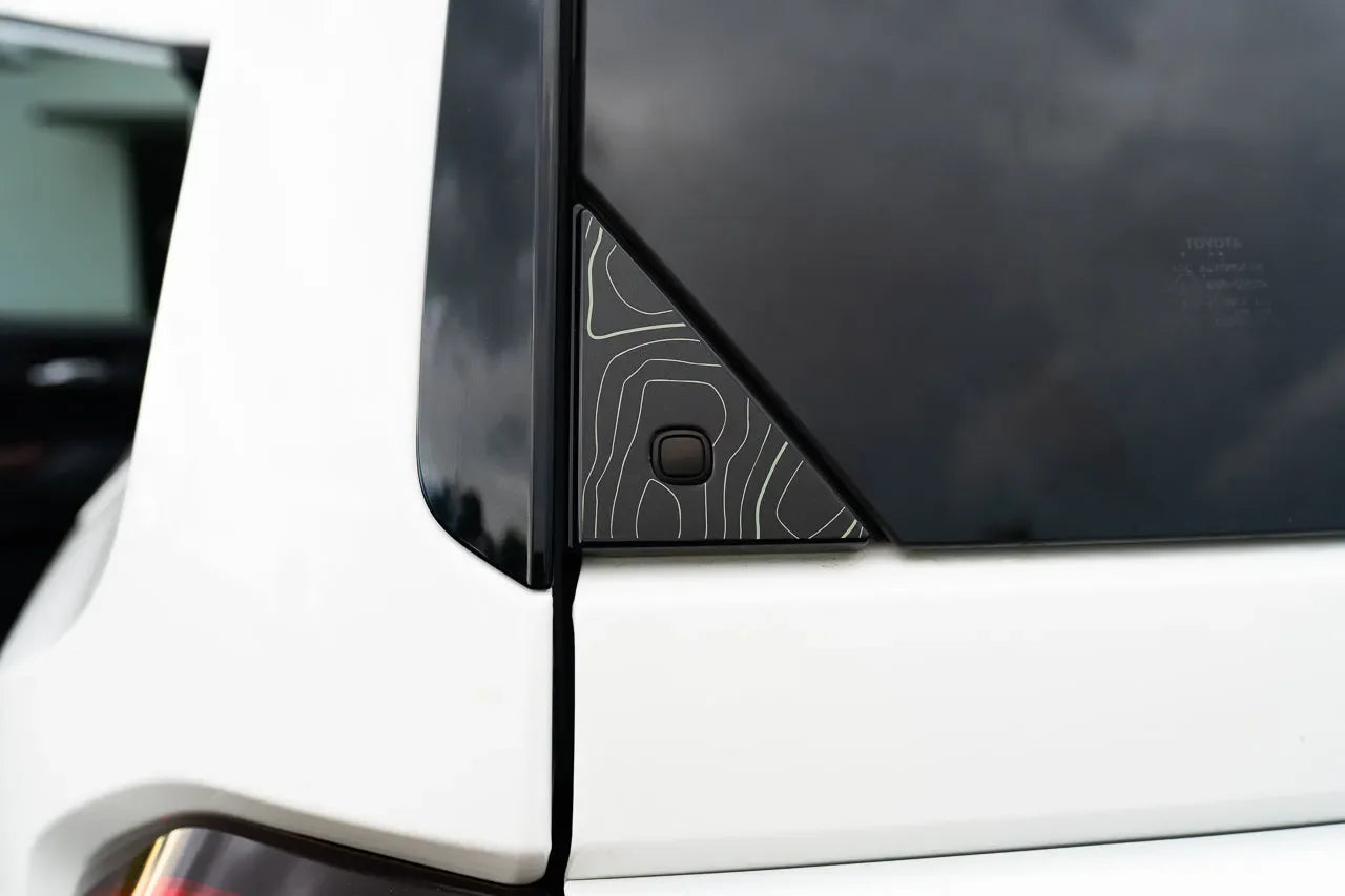 Topo Rear Glass Button Trim Overlay - 2024+ Land Cruiser / GX 550 StickerFab
