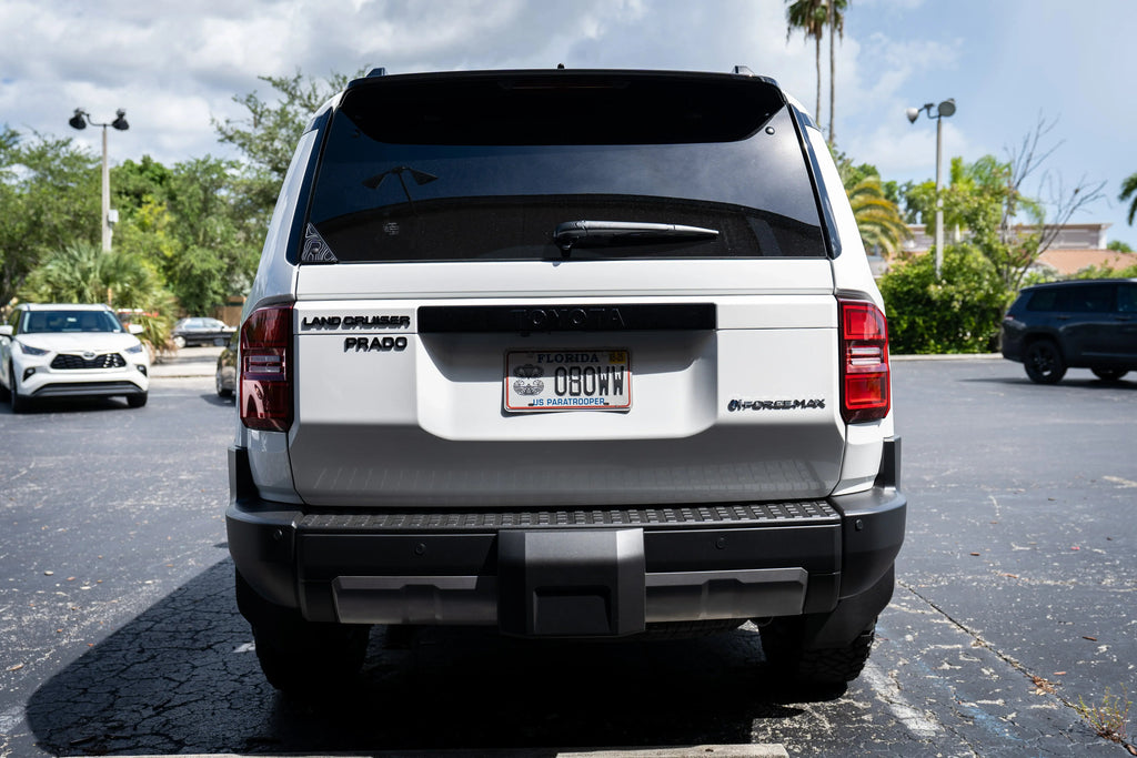 Black "PRADO" Acrylic Emblem - 2024+ Land Cruiser StickerFab