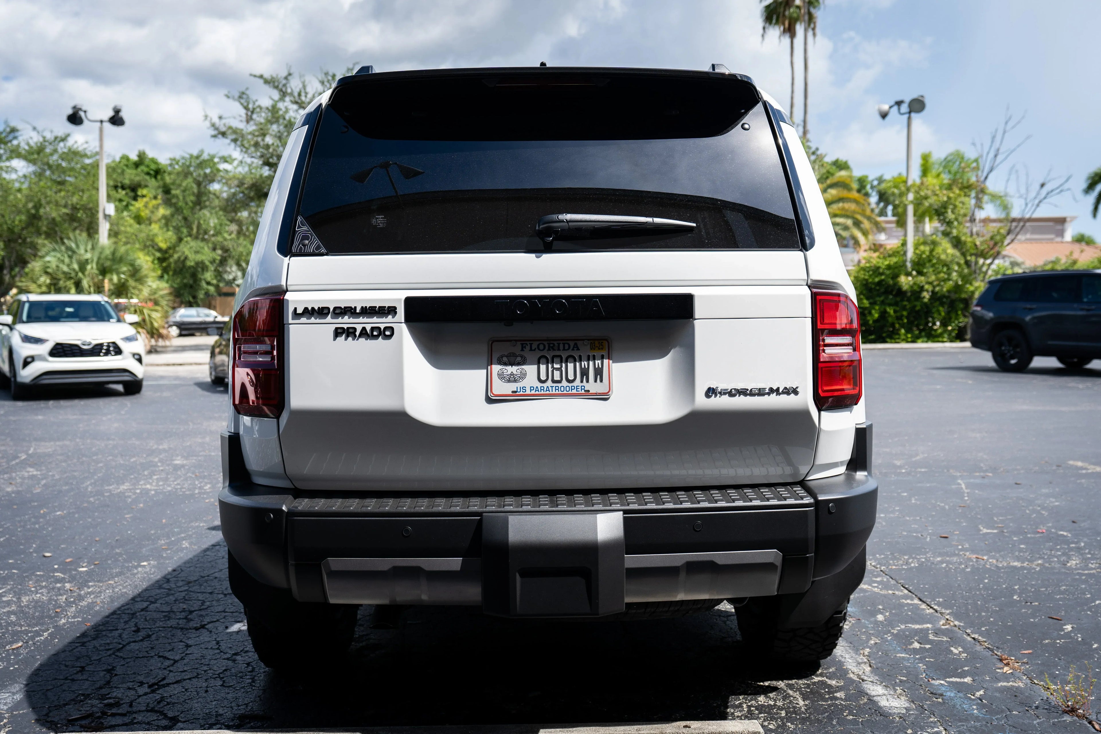 Black "PRADO" Acrylic Emblem - 2024+ Land Cruiser StickerFab