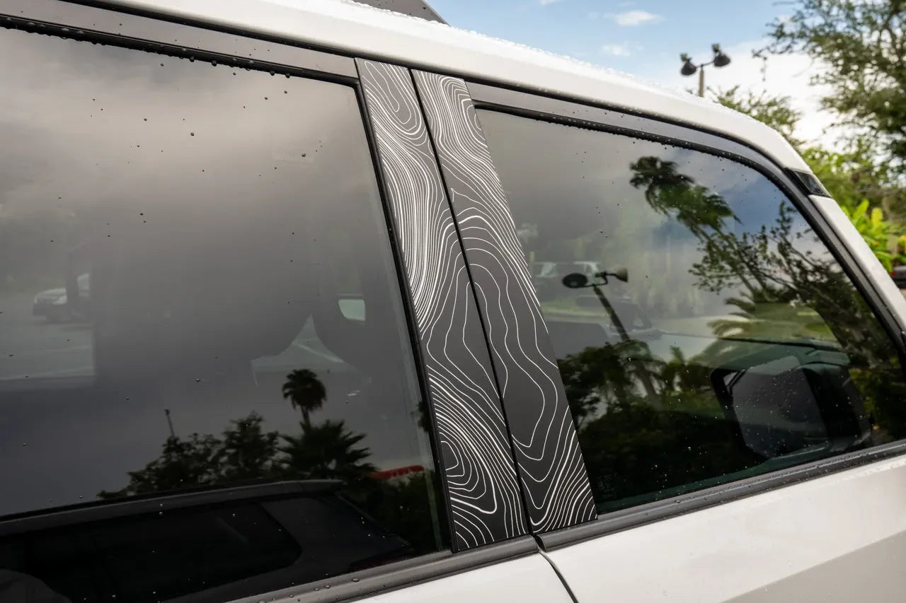 Topographic B Pillar Overlays - 2024+ Land Cruiser / GX 550 StickerFab