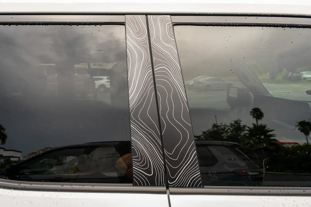 Topographic B Pillar Overlays - 2024+ Land Cruiser / GX 550 StickerFab