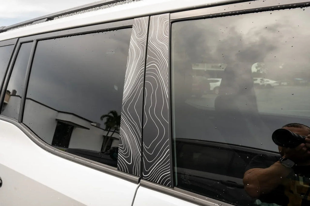 Topographic B Pillar Overlays - 2024+ Land Cruiser / GX 550 StickerFab