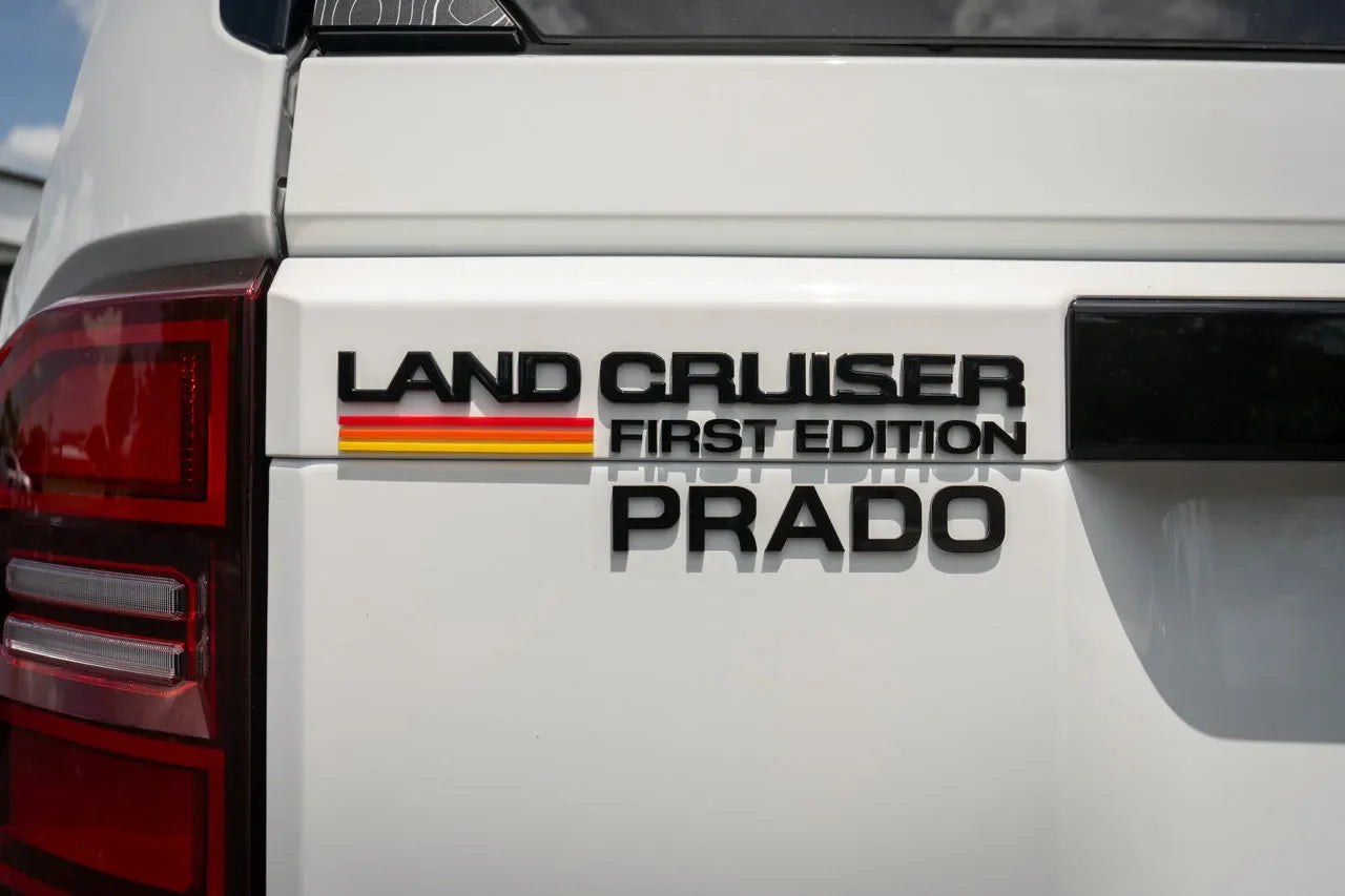 First Edition LC250 Acrylic Laser Series Tailgate Badge - 2024+ Land Cruiser StickerFab